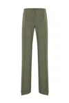 Philosophy Di Lorenzo Serafini Palazzo Trousers In Fresh Wool And Linen In Verde