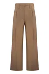 Philosophy Di Lorenzo Serafini Cotton Blend Trousers In Beige
