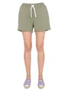 Philosophy Di Lorenzo Serafini Drawstring Cotton Shorts In Green