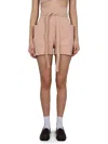 Philosophy Di Lorenzo Serafini High-waisted Tailored Shorts In Pink