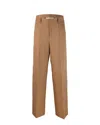 Philosophy Di Lorenzo Serafini High-waisted Wide-leg Trousers In Brown