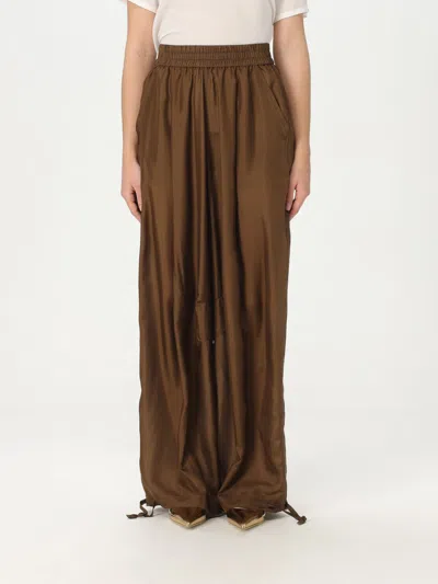 PHILOSOPHY DI LORENZO SERAFINI PANTS PHILOSOPHY DI LORENZO SERAFINI WOMAN COLOR BROWN,G70619032