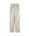 Philosophy Di Lorenzo Serafini Pantalone In Paillettes Champagne In White