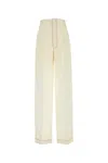 Philosophy Di Lorenzo Serafini Ivory Polyester Blend Pant In White
