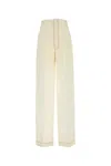 Philosophy Di Lorenzo Serafini Ivory Polyester Blend Pant In White