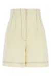 Philosophy Di Lorenzo Serafini Ivory Polyester Blend Shorts In White
