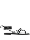 Philosophy Di Lorenzo Serafini Patent-finish Sandals In Black