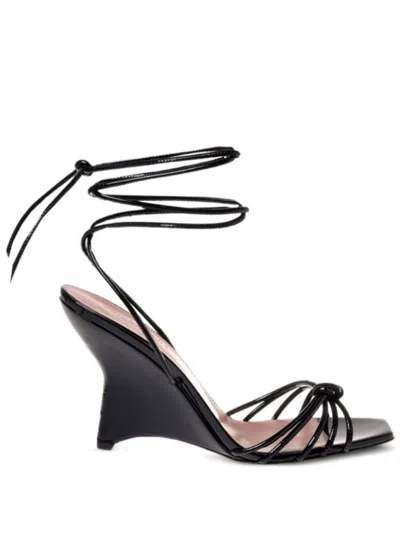 Philosophy Di Lorenzo Serafini Patent Sandals In Black