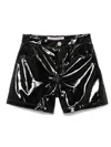 Philosophy Di Lorenzo Serafini Patent Shorts In Black