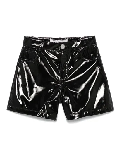 Philosophy Di Lorenzo Serafini Kids' Patent Shorts In Black