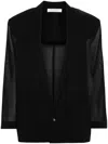 Philosophy Di Lorenzo Serafini Blazer Monopetto Design Semi Trasparente In Black