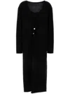 Philosophy Di Lorenzo Serafini Dress Wool Blend Decorative Buttons In Black