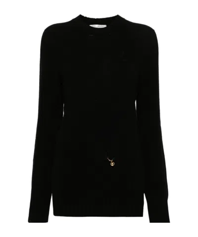 PHILOSOPHY DI LORENZO SERAFINI PERFORATED DETAIL KNITTED PULLOVER