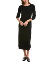 Philosophy Di Lorenzo Serafini Philosophy Bateau Neck Cashmere Midi Dress In Black