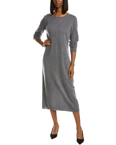 Philosophy Di Lorenzo Serafini Philosophy Bateau Neck Cashmere Midi Dress In Gray