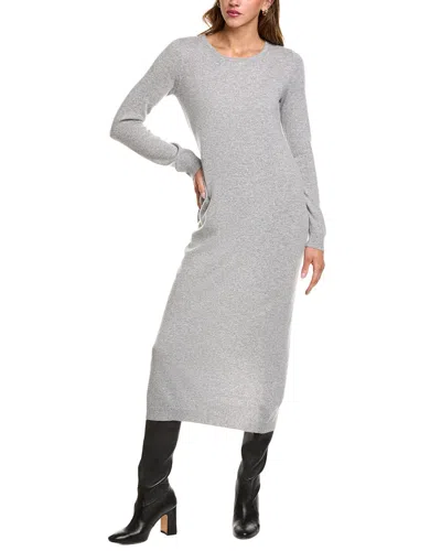 Philosophy Di Lorenzo Serafini Philosophy Bateau Neck Cashmere Midi Dress In Gray