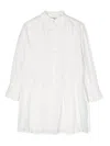 Philosophy Di Lorenzo Serafini Pintuck-detail Cotton Dress In White