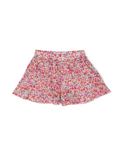 Philosophy Di Lorenzo Serafini Kids' Floral-print Cotton Shorts In Multicolour