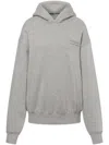 Philosophy Di Lorenzo Serafini Logo-embroidered Cotton Hoodie In Grey