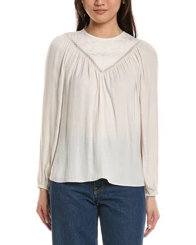 Philosophy Di Lorenzo Serafini Philosophy Embroidered Crochet-trim Blouse In Animal Print