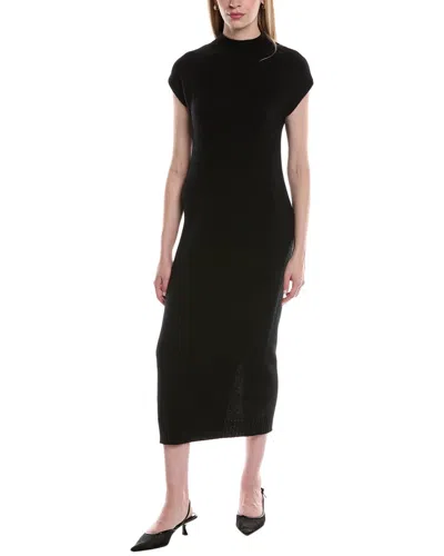 Philosophy Di Lorenzo Serafini Philosophy Funnel Neck Cashmere Midi Sweaterdress In Black