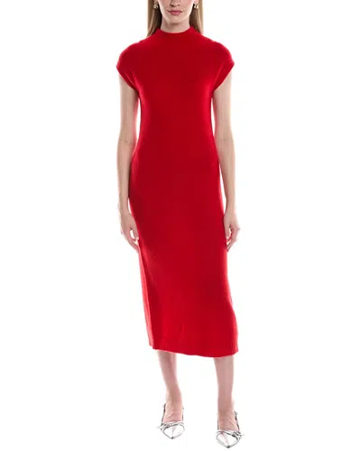 Philosophy Di Lorenzo Serafini Philosophy Funnel Neck Cashmere Midi Sweaterdress In Red