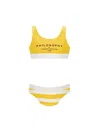 Philosophy Di Lorenzo Serafini Philosophy – Gestreifter Bikini Mit Logo In Yellow