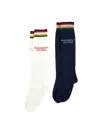 Philosophy Di Lorenzo Serafini Philosophy Kids  Colorful Striped Logo Socks In Multi