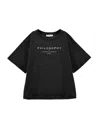 Philosophy Di Lorenzo Serafini Philosophy Kids  Cotton T-shirt With Logo In Black