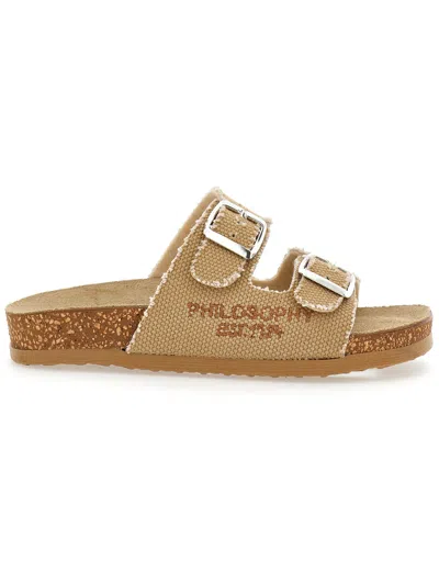 Philosophy Di Lorenzo Serafini Kids' Buckle-strap Sandals In Brown