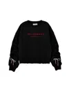 Philosophy Di Lorenzo Serafini Philosophy Kids  Drawstring Sweatshirt With Logo In Black