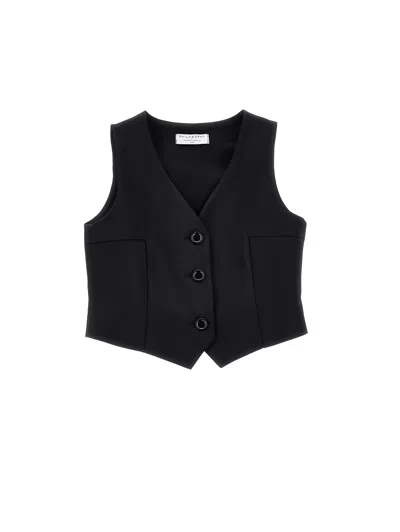 Philosophy Di Lorenzo Serafini Philosophy Kids  Elegant Fabric Vest In Black