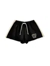Philosophy Di Lorenzo Serafini Philosophy Kids  Fleece Shorts With Contrasting Details In Black