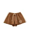 Philosophy Di Lorenzo Serafini Philosophy Kids  Fleece Shorts With Contrasting Details In Brown