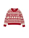 Philosophy Di Lorenzo Serafini Philosophy Kids  Jacquard Sweater 'philosophy Est. 1984' In Red
