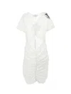 Philosophy Di Lorenzo Serafini Philosophy Kids  Mini Dress With Flower Brooch In White