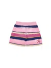 Philosophy Di Lorenzo Serafini Philosophy Kids  Philosophy Knit Shorts In Pink