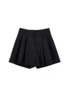 Philosophy Di Lorenzo Serafini Philosophy Kids  Pleated Shorts With Bow Belt In Black