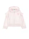 Philosophy Di Lorenzo Serafini Philosophy Kids  Ruffled Hoodie In Pink