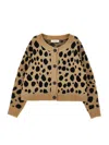 Philosophy Di Lorenzo Serafini Philosophy Kids  Spotted Cardigan With Buttons In Brown