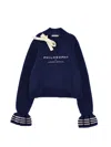 Philosophy Di Lorenzo Serafini Philosophy Kids  Sweater With Bow And Logo In Blue