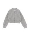 Philosophy Di Lorenzo Serafini Philosophy Kids  Zip-up Bomber Jacket With Logo In Gray