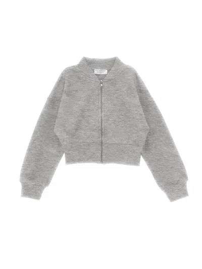 Philosophy Di Lorenzo Serafini Philosophy Kids  Zip-up Bomber Jacket With Logo In Gray