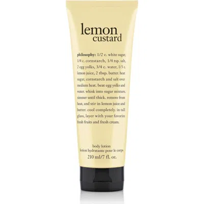 Philosophy Di Lorenzo Serafini Philosophy Lemon Custard Body Lotion In Transparent