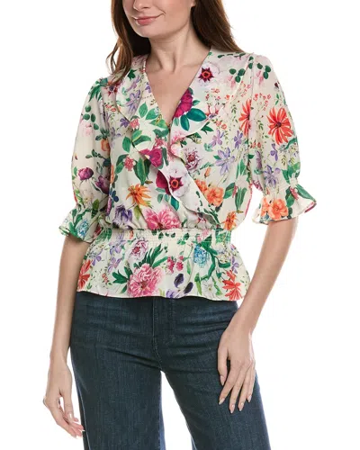 Philosophy Di Lorenzo Serafini Philosophy Peplum Woven Top In Multi