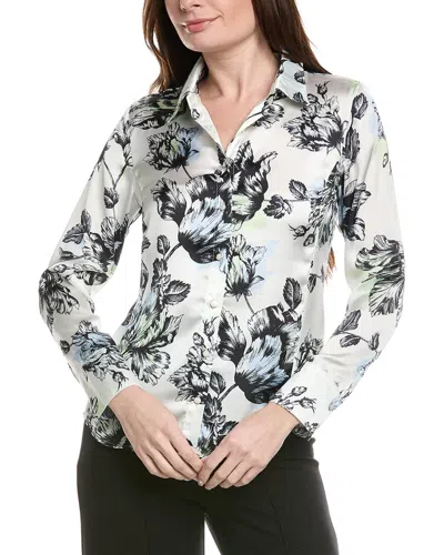 Philosophy Di Lorenzo Serafini Philosophy Slim Button Blouse In Multi