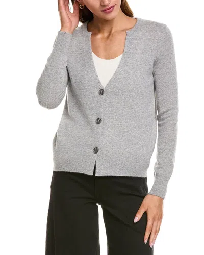 Philosophy Di Lorenzo Serafini Philosophy Split V-neck Cashmere Cardigan In Gray