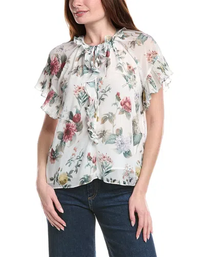 Philosophy Di Lorenzo Serafini Philosophy Tie Neck Printed Blouse In Multi