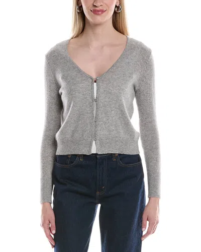 Philosophy Di Lorenzo Serafini Philosophy V-neck Cropped Cashmere Cardigan In Gray