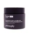 Philosophy Di Lorenzo Serafini Philosophy Women's 2oz Hope In A Jar Deep Hydration And Glow Overnight Mask In Transparent